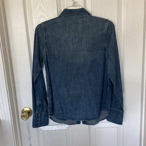 “Nili Lotan for Target” denim shirt; size XXS; NWOT - Picture 7 of 8